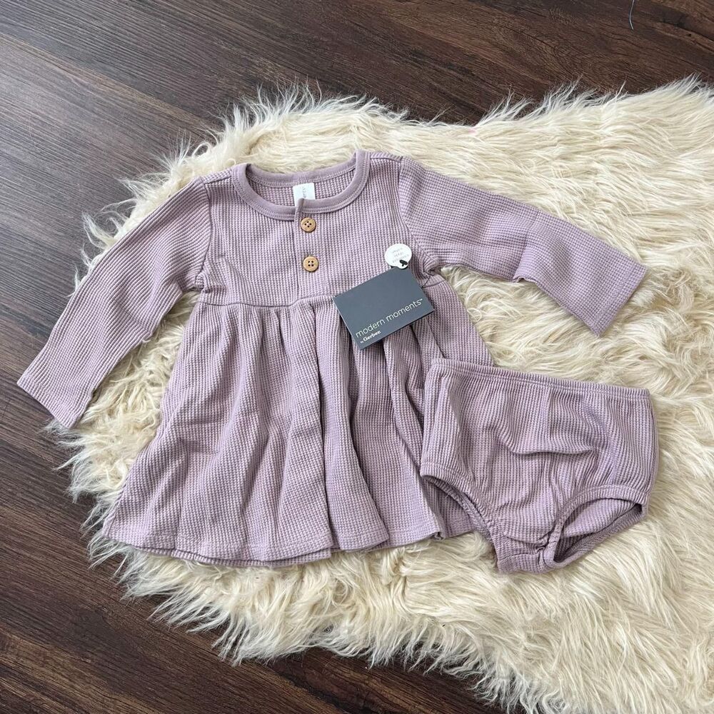 Brand new Modern Moments™ by Gerber Baby Girls' 2-Piece Dress Set Lilac 6 - 9 M